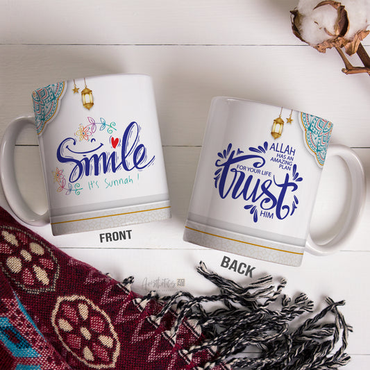 Embrace the Spirit of Ramadan with Our 'Smile, It's Sunnah' Mugs