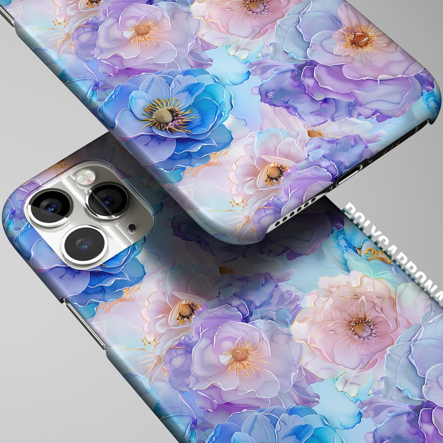 Immerse Your Device in Nature's Symphony: Abstract Floral Design Snap Case