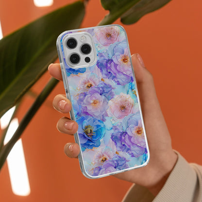 Immerse Your Device in Nature's Symphony: Abstract Floral Design Snap Case