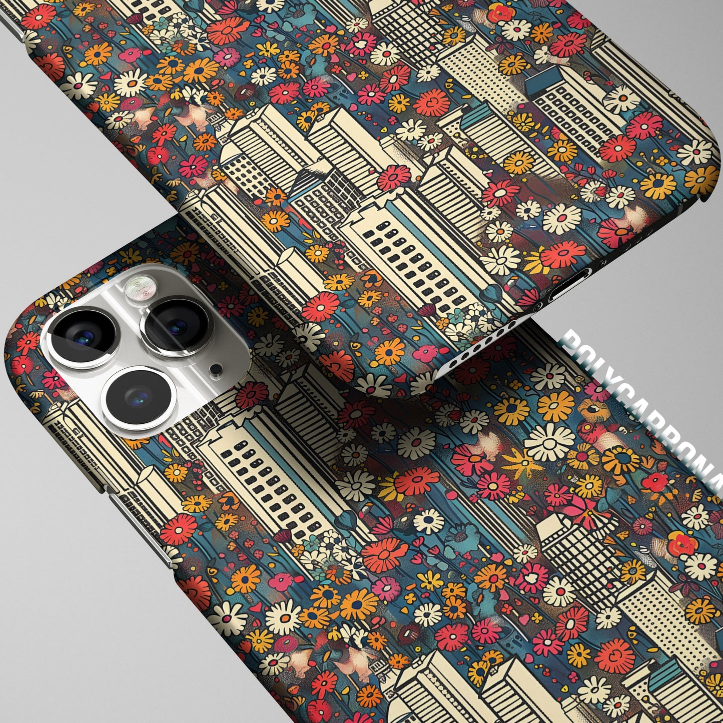 Discover Urban Chic: Introducing Our City Floral Design Snap Case