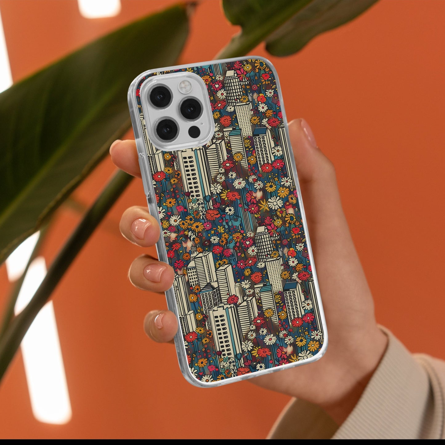 Discover Urban Chic: Introducing Our City Floral Design Snap Case