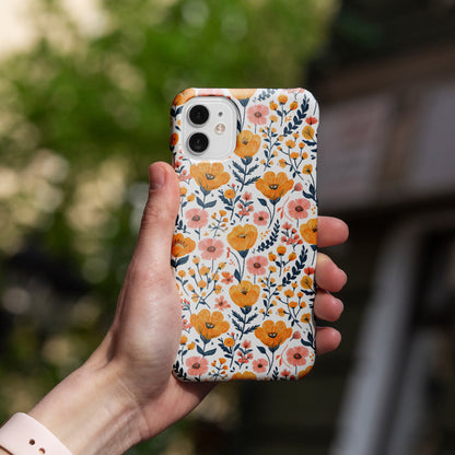 Embrace Nature's Canvas: Wild Floral Abstract Design Snap Case