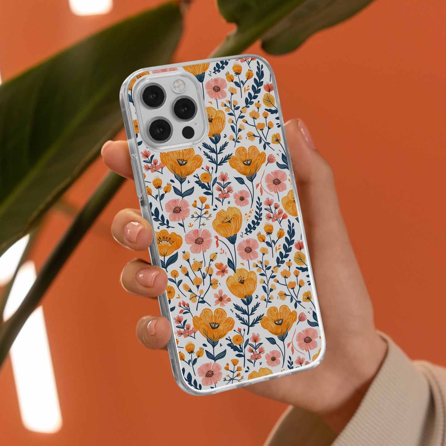 Embrace Nature's Canvas: Wild Floral Abstract Design Snap Case