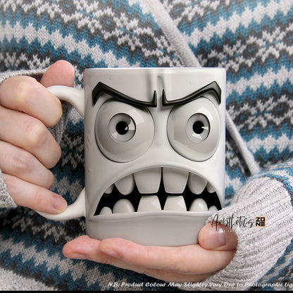 Express Your Mood with Our Unique Angry Face Mugs