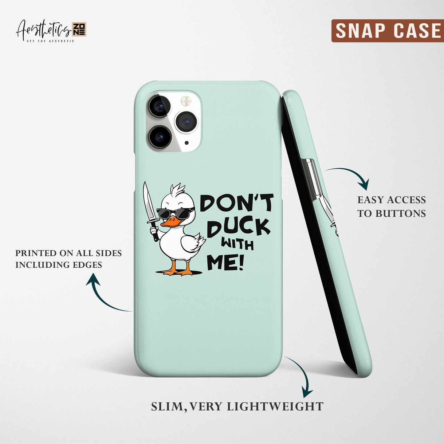 Don't Duck with Me: Bold and Assertive Phone Case Design