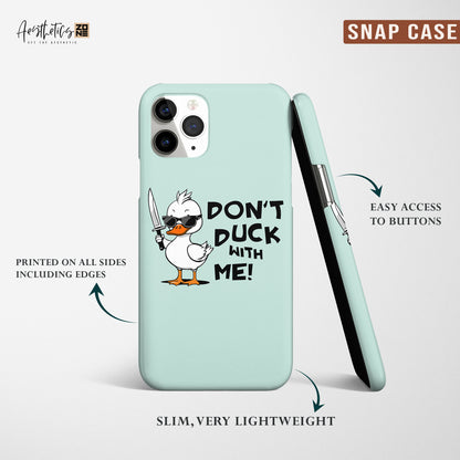 Don't Duck with Me: Bold and Assertive Phone Case Design