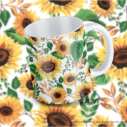 Bloom with Joy: Watercolor Sunflower Mugs