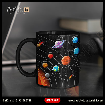 Explore the Cosmos: Ceramic Mugs with Galaxy Universe Design