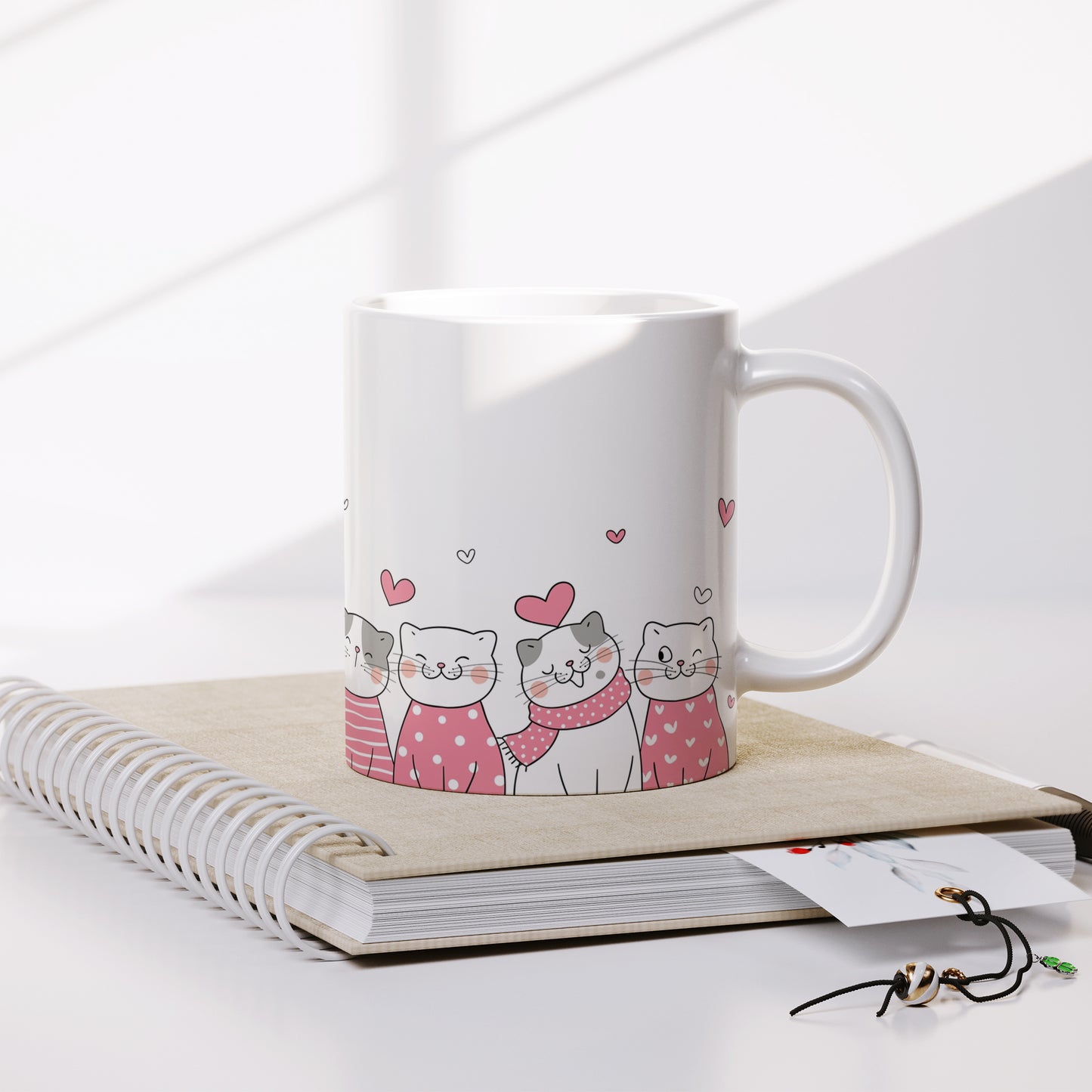 Cute Cat Design Coffee Mug