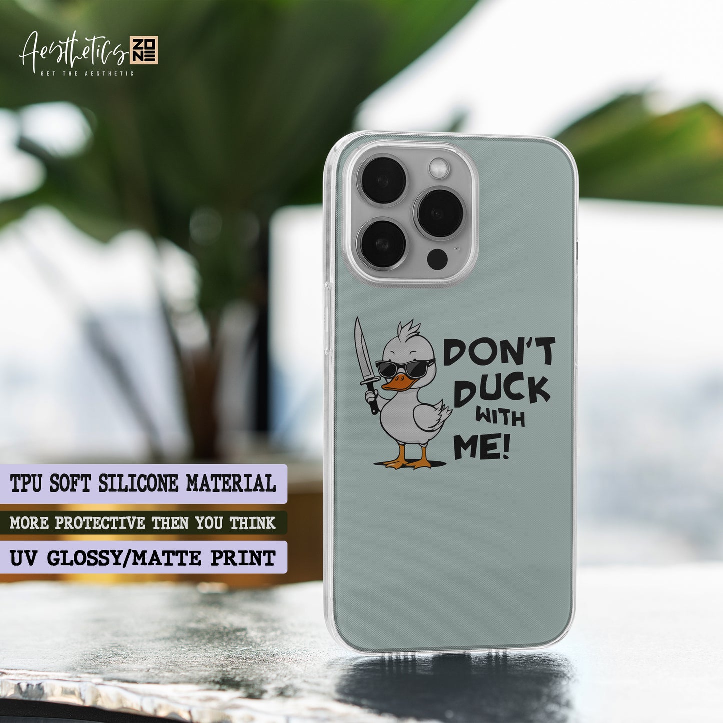 Don't Duck with Me: Bold and Assertive Phone Case Design