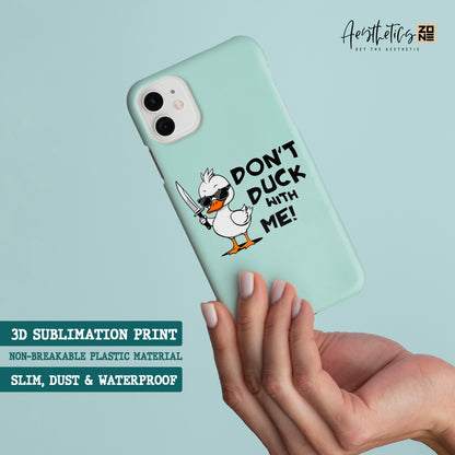 Don't Duck with Me: Bold and Assertive Phone Case Design