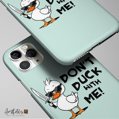 Don't Duck with Me: Bold and Assertive Phone Case Design