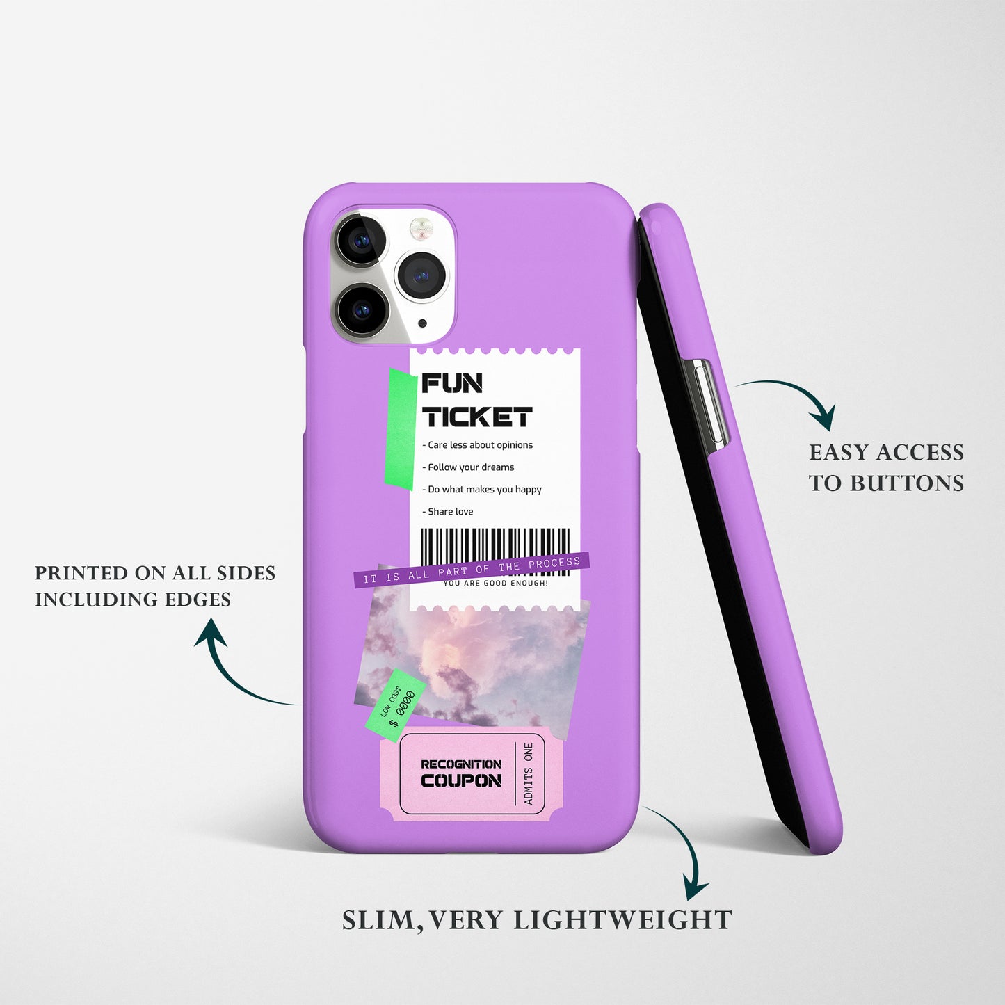 Unlock Your Joy: Introducing Our Fun Ticket Phone Case Design