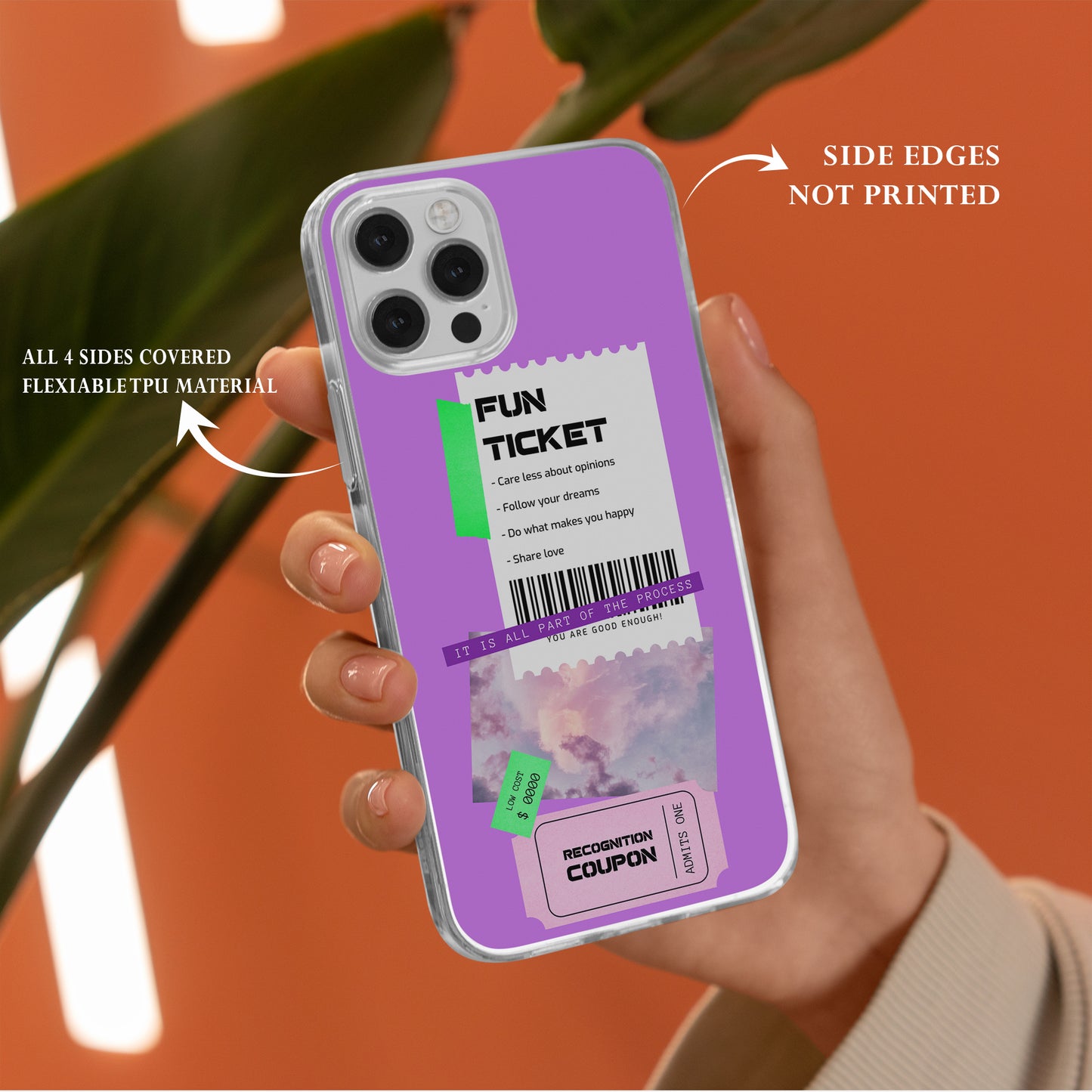 Unlock Your Joy: Introducing Our Fun Ticket Phone Case Design