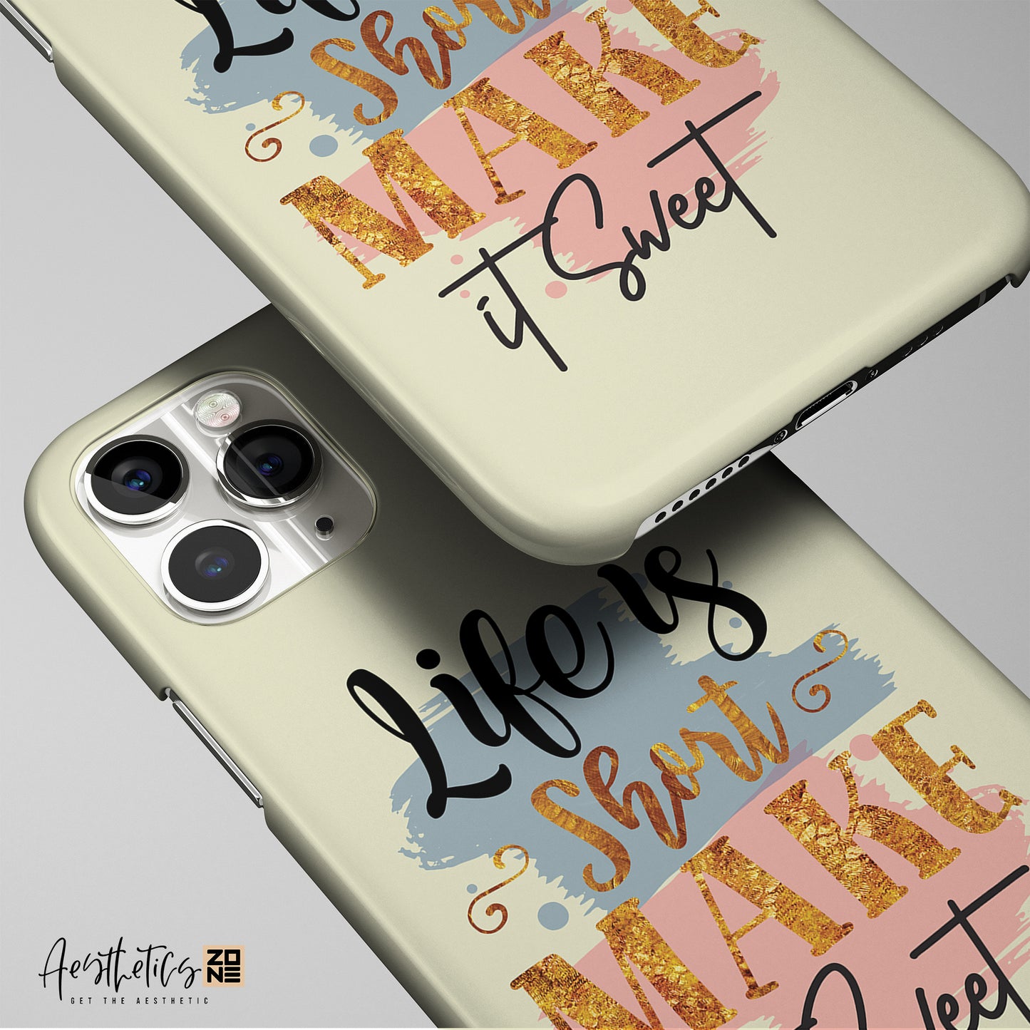 Make Every Moment Sweet with Our 'Life is Short, Make it Sweet' Phone case