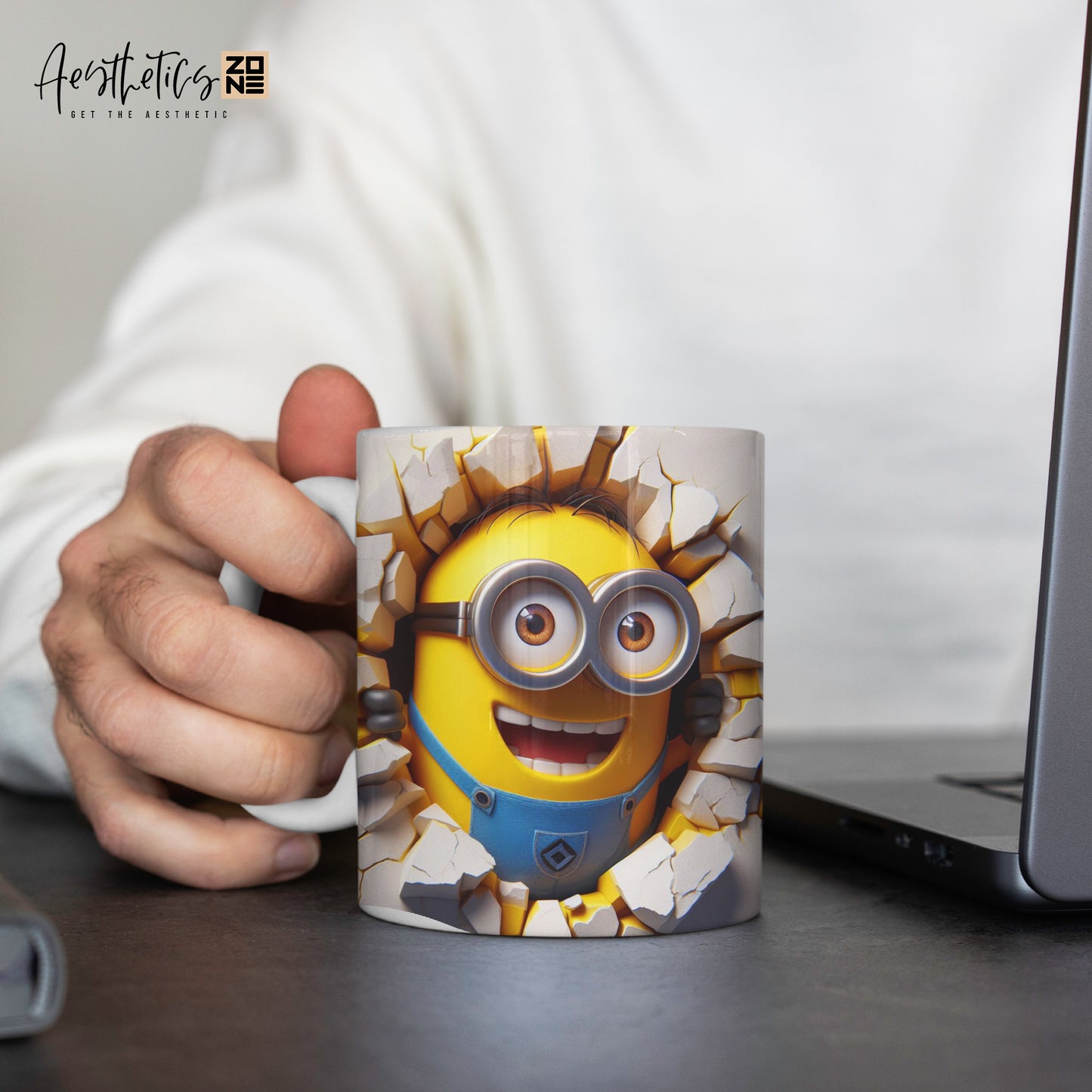 Banana-rama Fun: Adorable Minions 3D Ceramic Mug