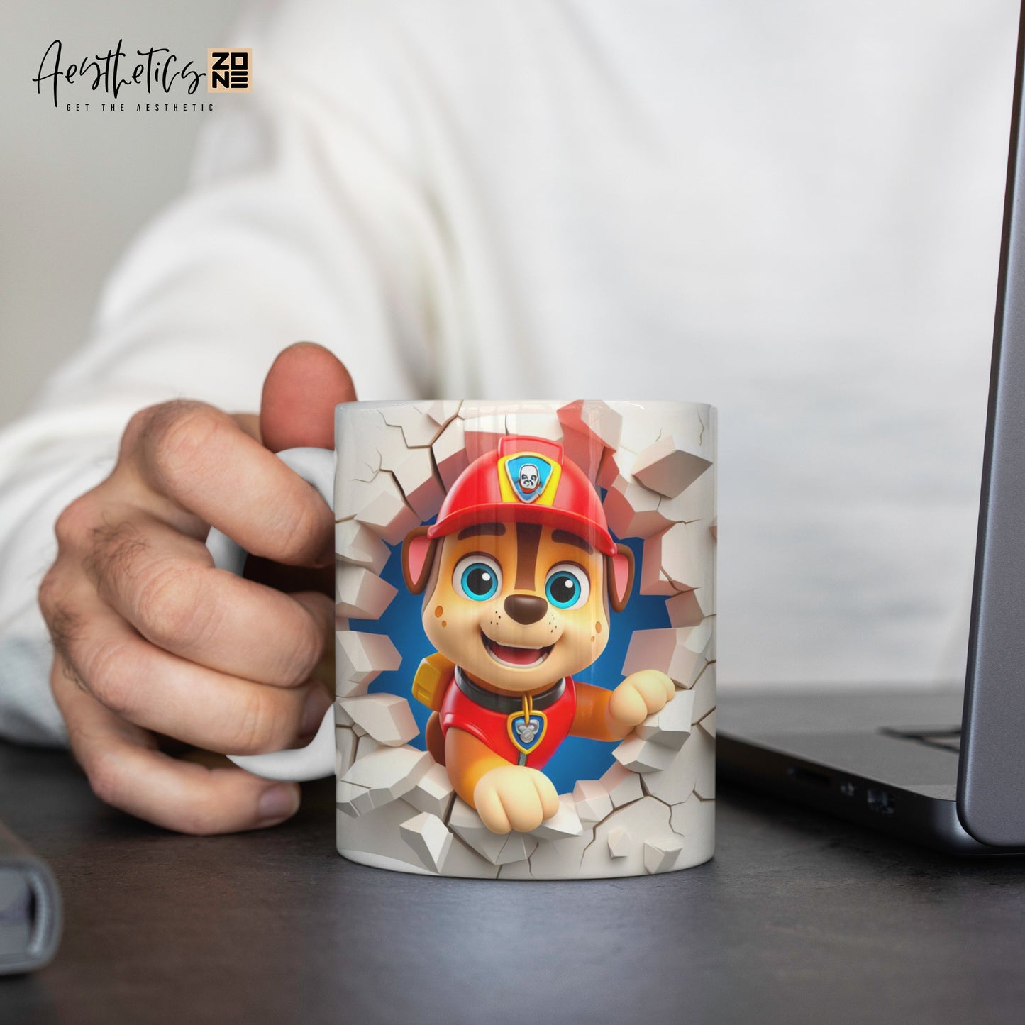 Adventure Awaits: Paw Patrol 3D Ceramic Mug