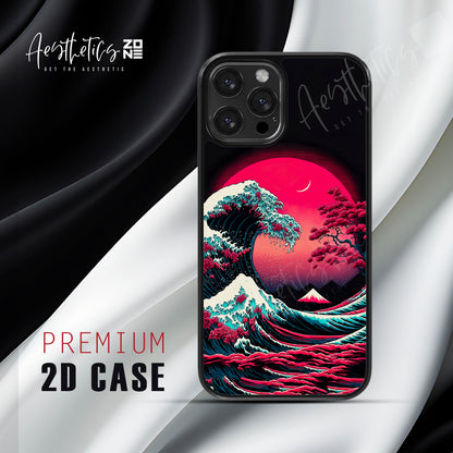 Elegant Japanese Tree Design - 2D Phone Case