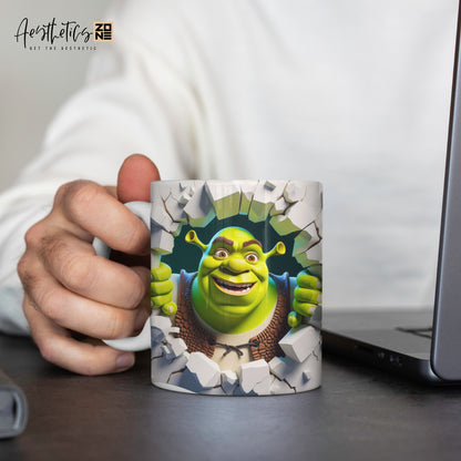 Enter the Fairytale: Shrek 3D Ceramic Mug