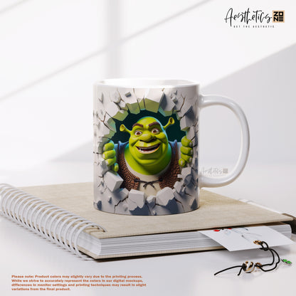 Enter the Fairytale: Shrek 3D Ceramic Mug