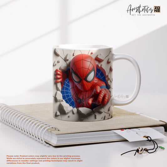 Swing into Action: Spider-Man 3D Ceramic Mug