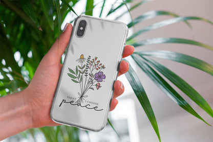 Today I Choose Peace Design Flexi Clear Case