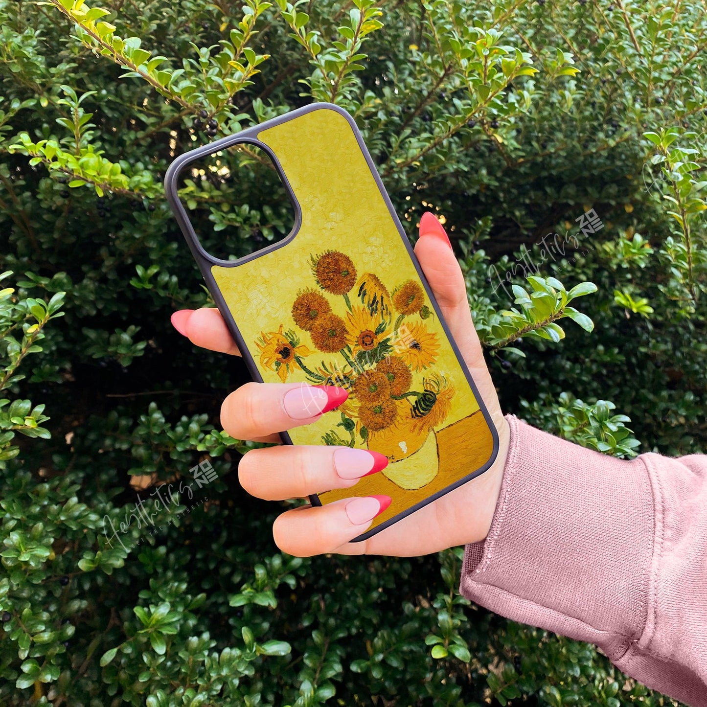 Yellow Floral VanGogh design Premium 2D Case