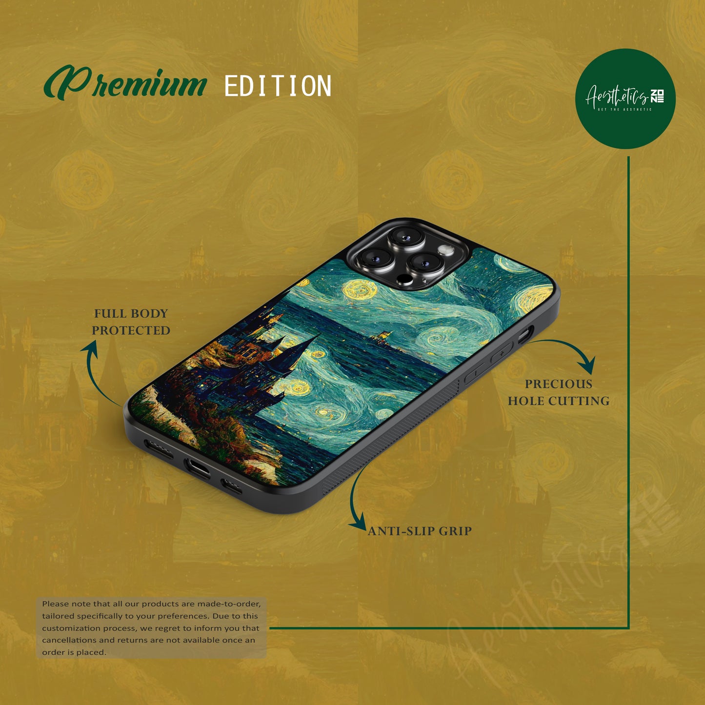 City Landscape VanGogh Design Premium 2D Case