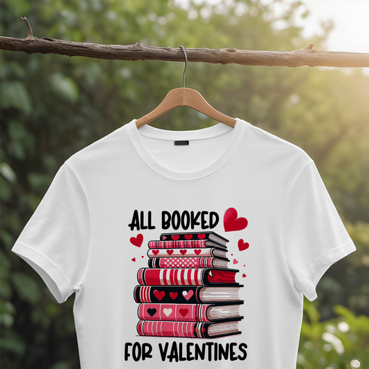 Valentine's Day Exclusive: All Booked for valentine design tshirt