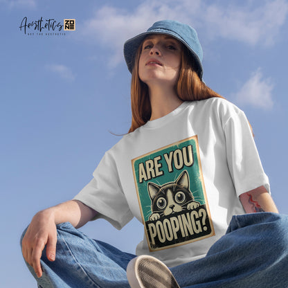 Are You Pooping? Quirky Cat Tees for a Laugh!