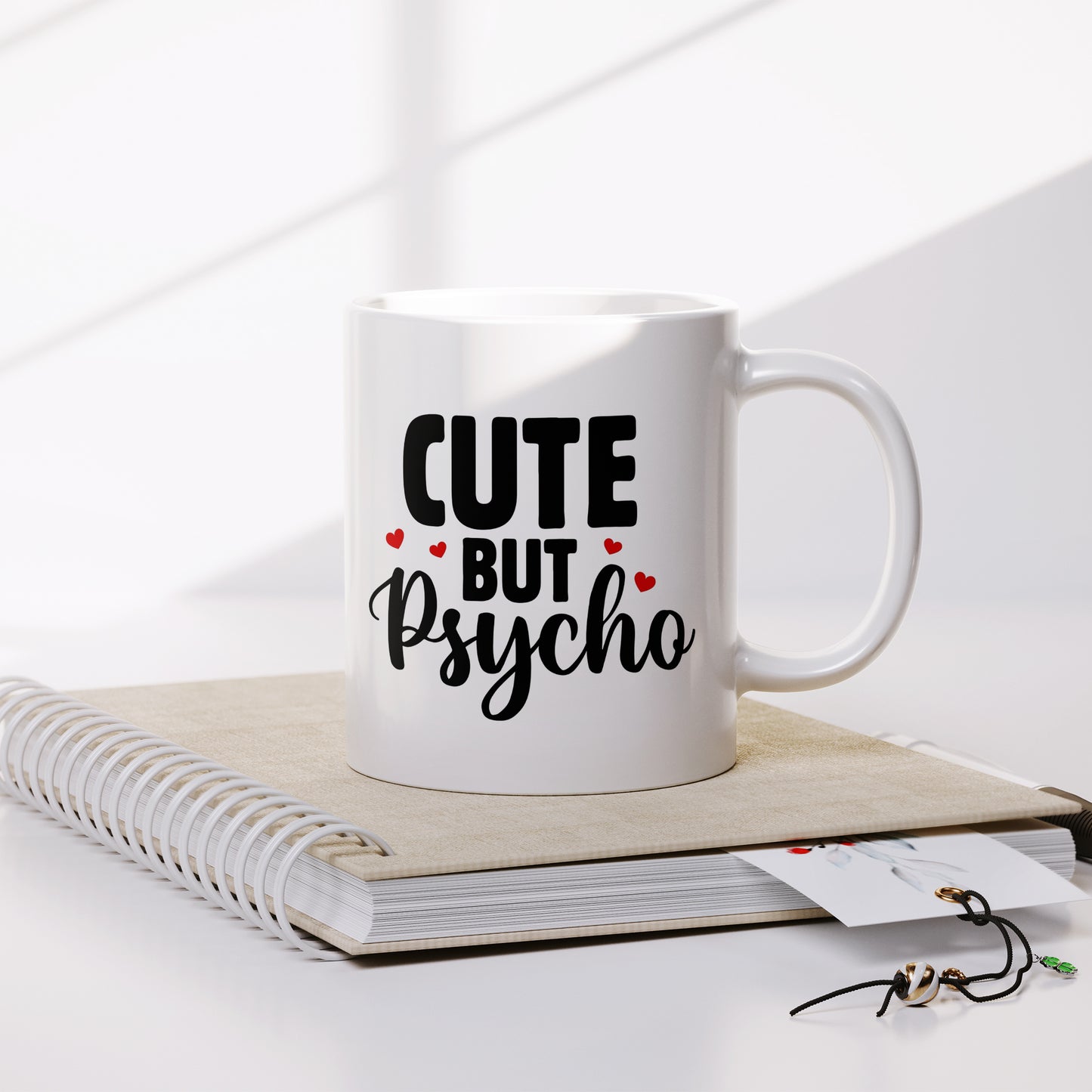 Cute but psycho quote coffee mug