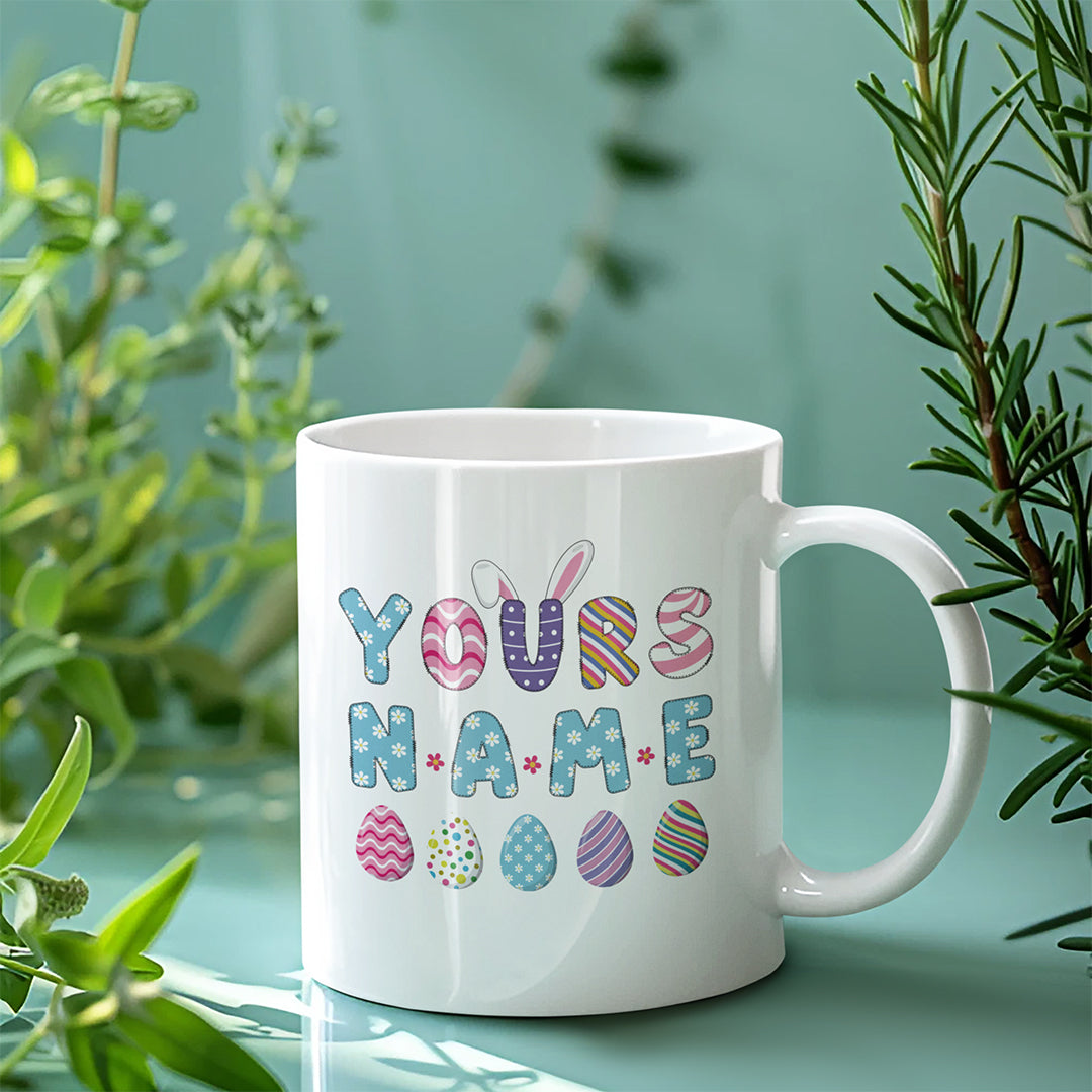 Personalized Easter Vibes Mug - Add Your Name for a Touch of Magic