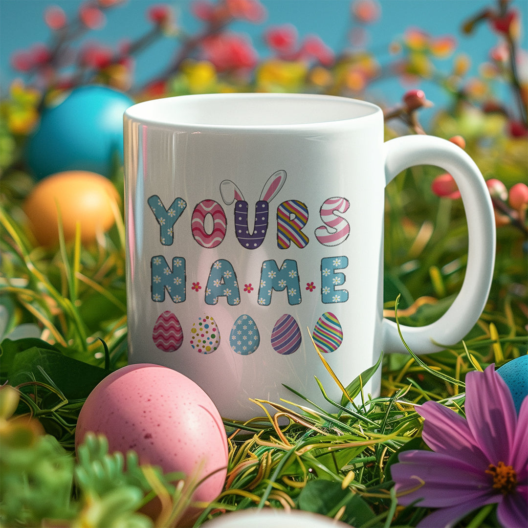 Personalized Easter Vibes Mug - Add Your Name for a Touch of Magic