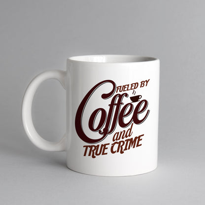 Coffee and crime aesthetic design coffee mug