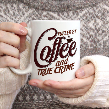 Coffee and crime aesthetic design coffee mug