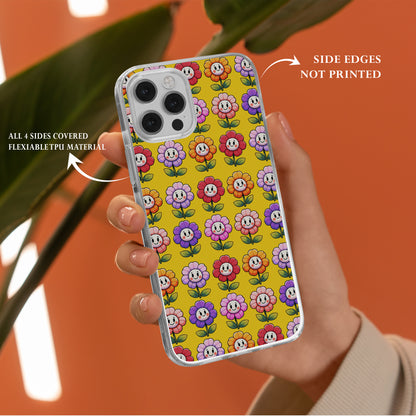 Spread Happiness Everywhere You Go with Our Hippie Daisy Smile Flower Phone Cases