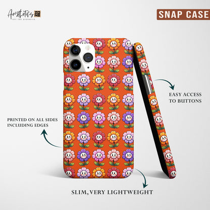 Spread Happiness Everywhere You Go with Our Hippie Daisy Smile Flower Phone Cases