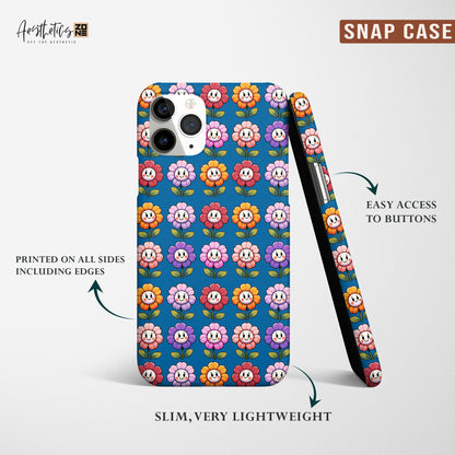 Spread Happiness Everywhere You Go with Our Hippie Daisy Smile Flower Phone Cases