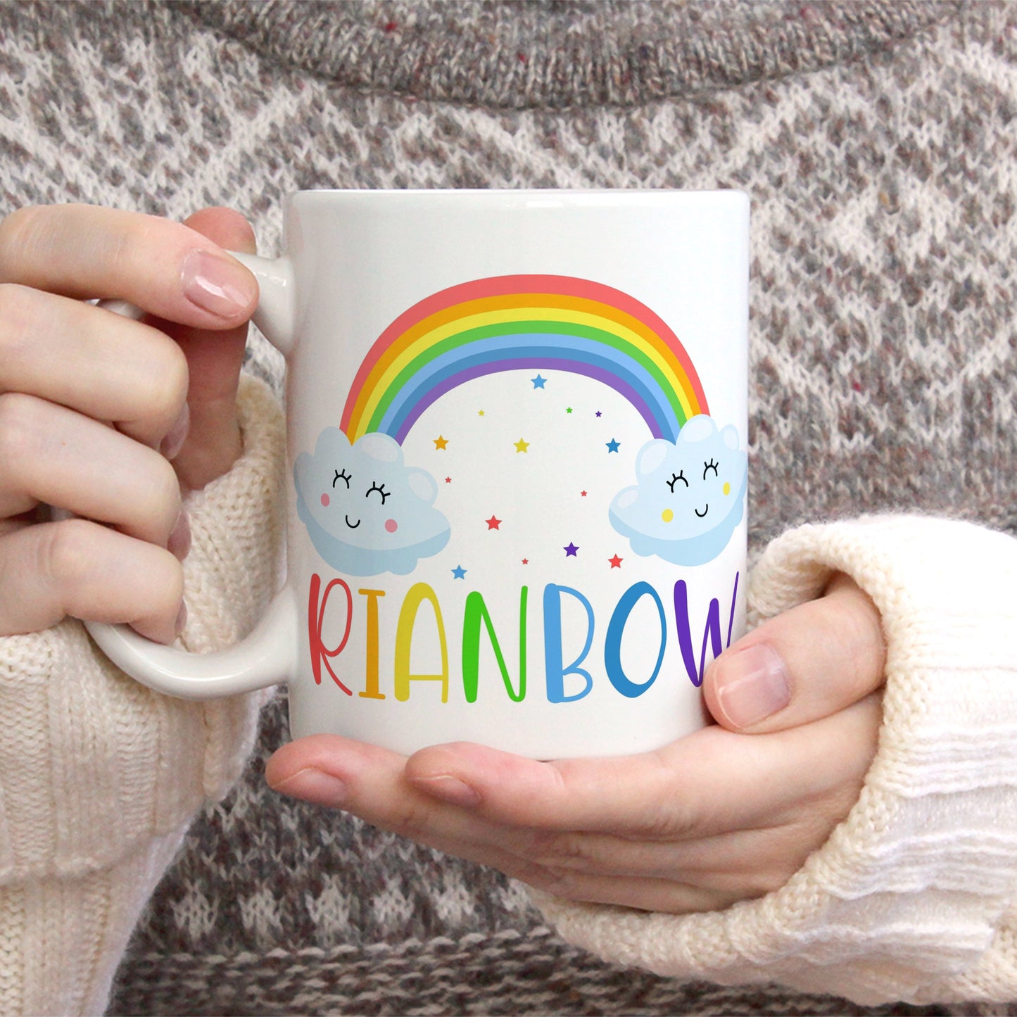 Brighten Your Mornings with Our Rainbow in a Mugs Coffee Mugs