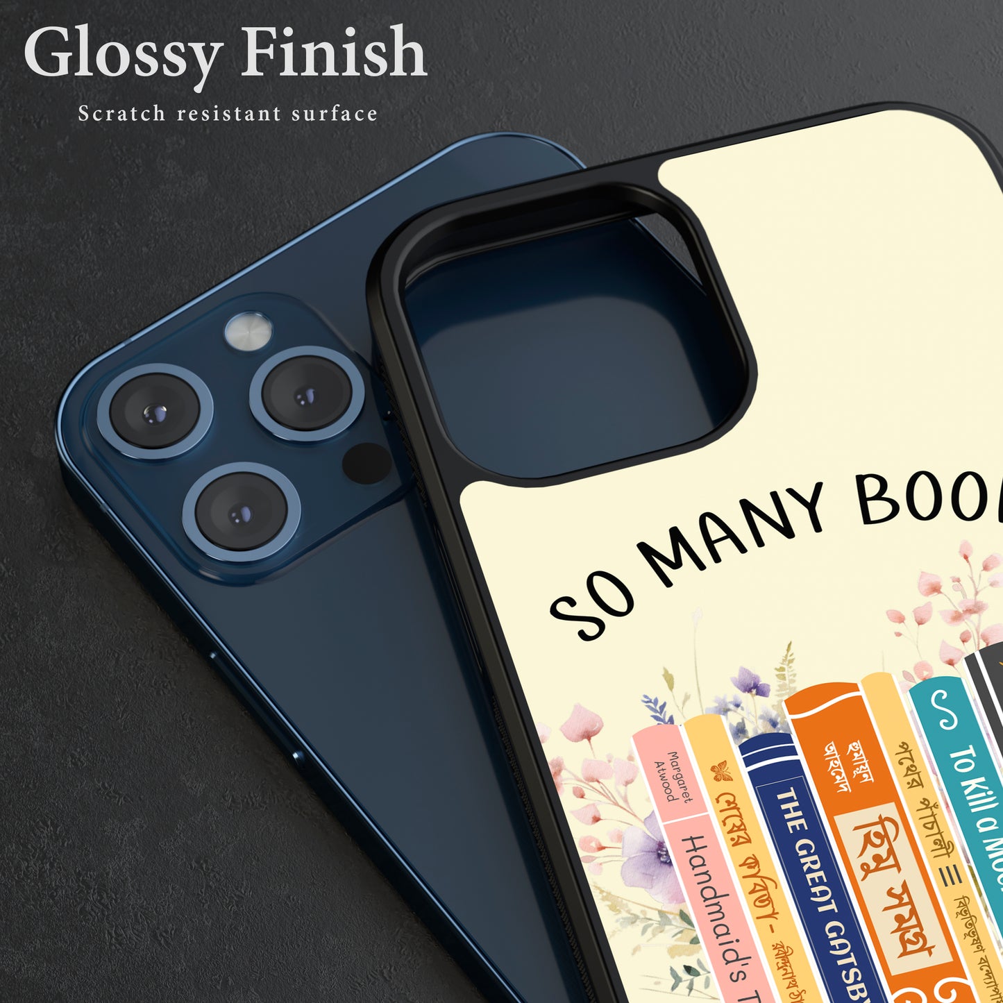 Craft Your Literary Identity: Personalized Book Stack Phone Cases