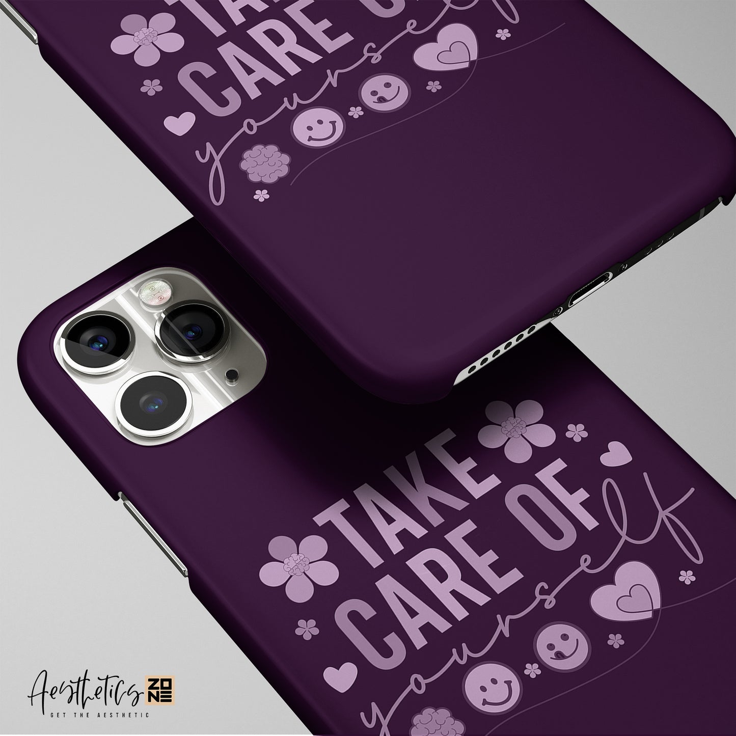 Prioritize Self-Care with Our 'Take Care of Yourself' Design Snap Case