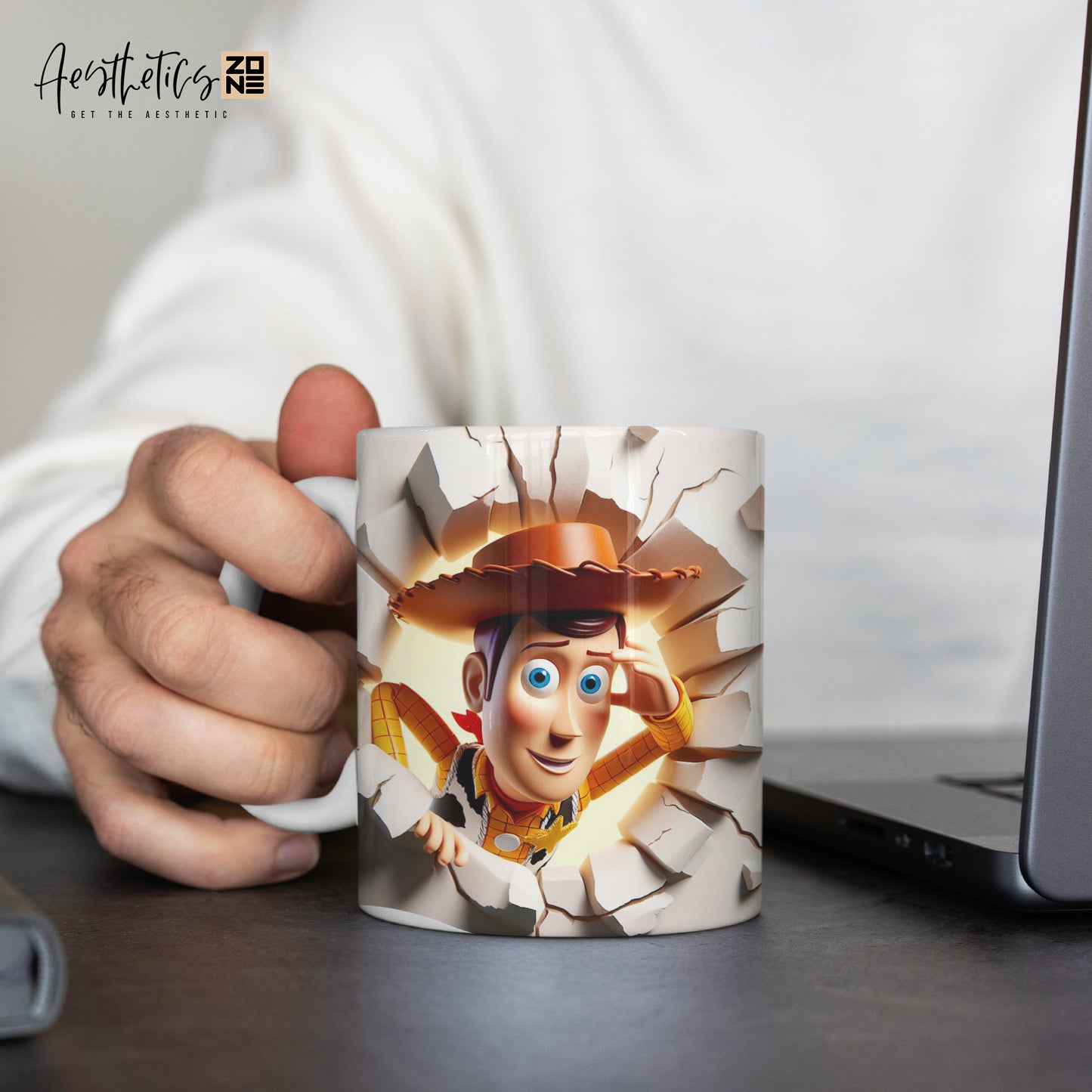 Yee-haw Adventure: Toy Story Woody 3D Ceramic Mug