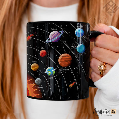 Explore the Cosmos: Ceramic Mugs with Galaxy Universe Design