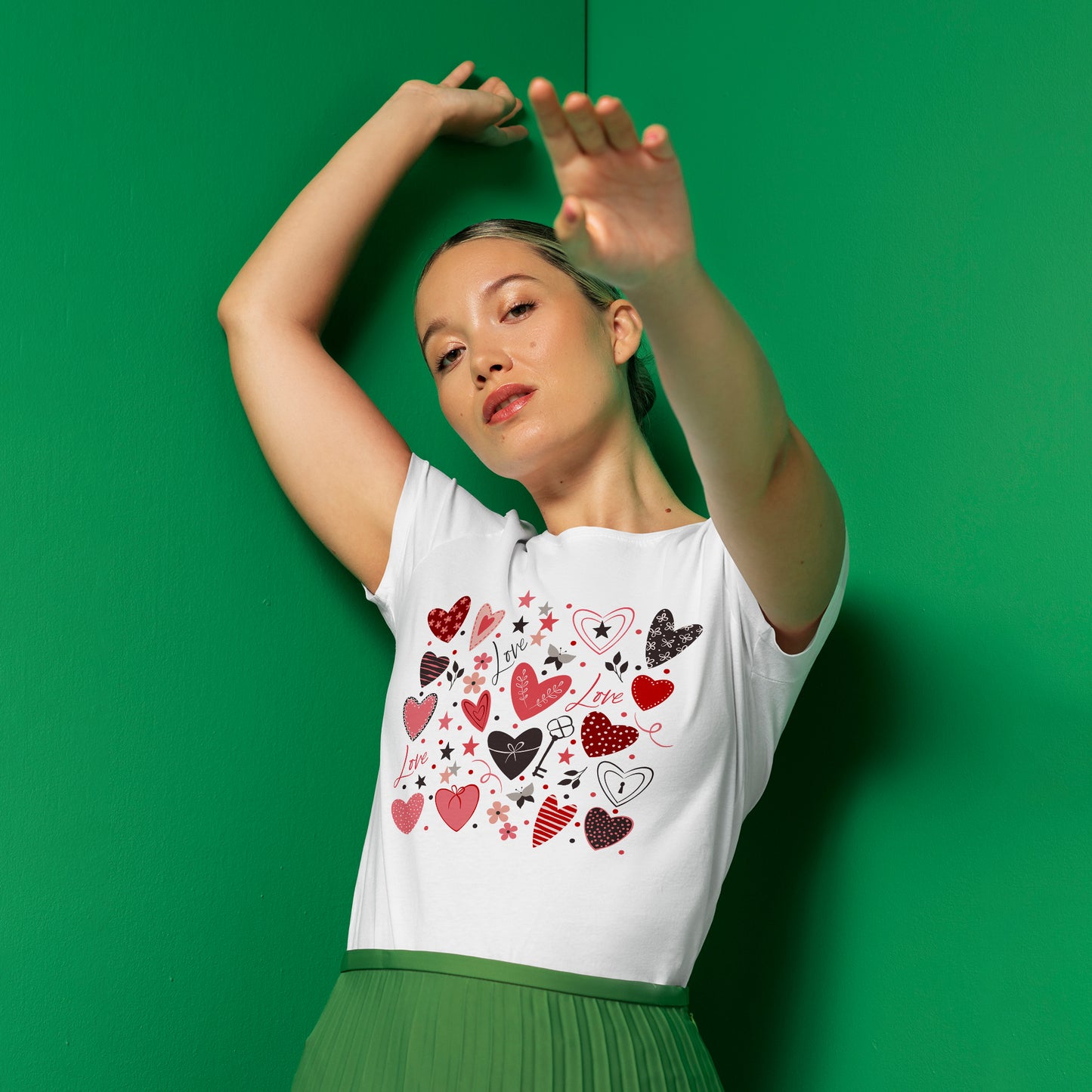 Wear Your Heart on Your Sleeve with Our Valentine Heart Shape T-Shirt