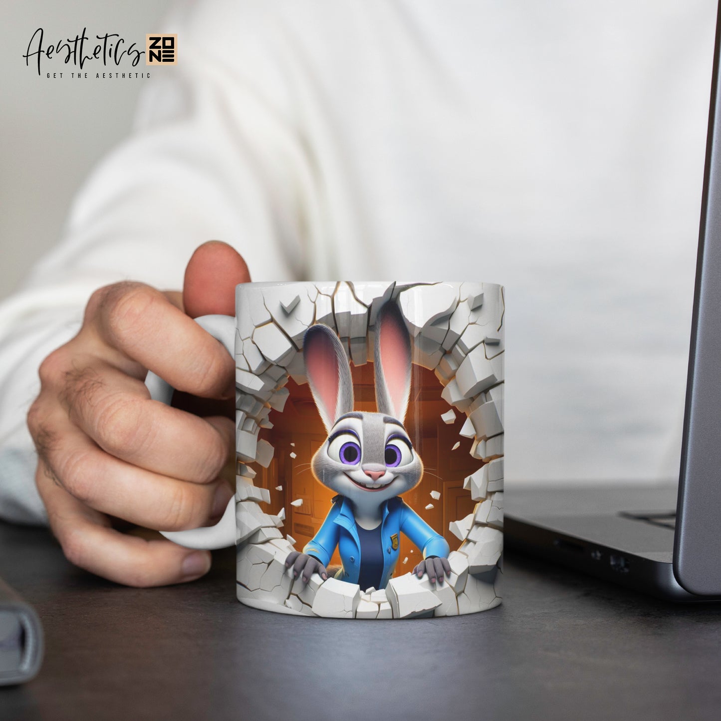 Unleash Your Inner Hero: Zootopia Judy Hopps 3D Ceramic Mug